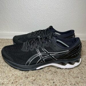 Asics Mens Gel Kayano 27 1011A833 Black Running Shoes Sneakers Sz 13 Extra Wide